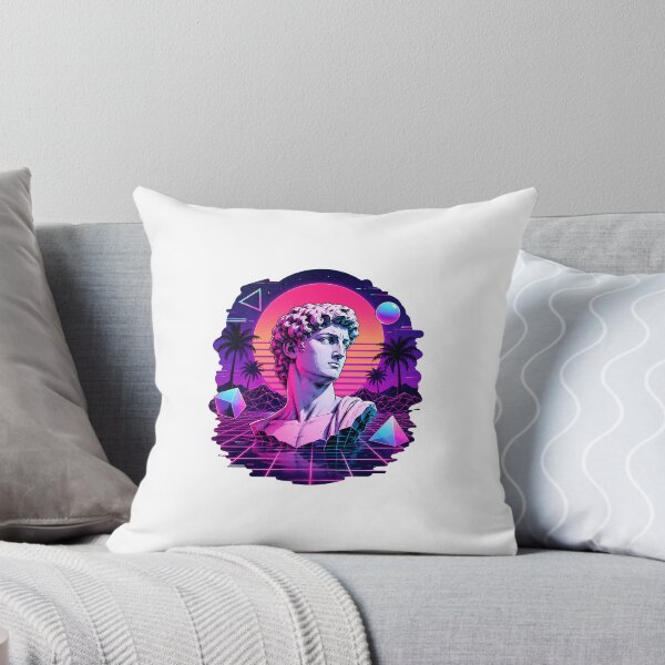 Item preview, Vaporwave David Statue Retro Sticker designed and sold by InkPixell.