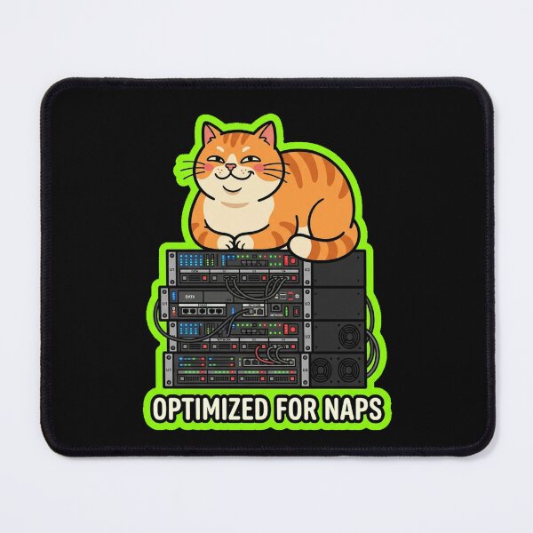 Item preview, Optimized For Naps Funny Server Cat Design designed and sold by Cat Meme Fund.