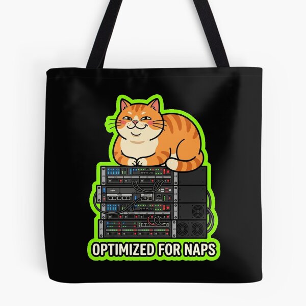 Item preview, Optimized For Naps Funny Server Cat Design designed and sold by Cat Meme Fund.