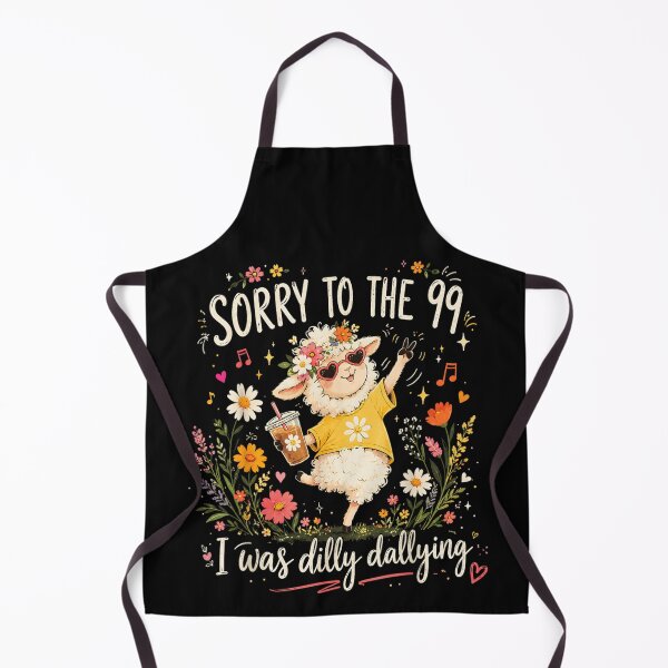 Item preview, Sorry To The 99 I Was Dilly Dallying Cute Sheep Flower Tee designed and sold by Serene woods.