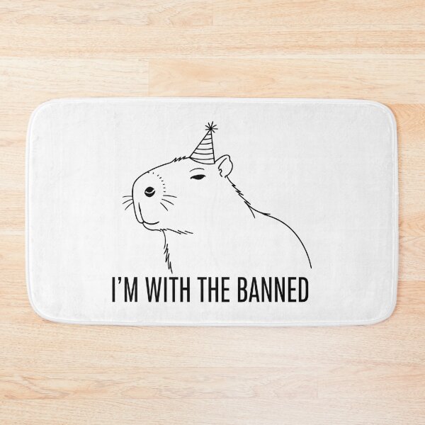 Item preview, Im With The Banned, Funny Party Capybara designed and sold by Amir Faysal.
