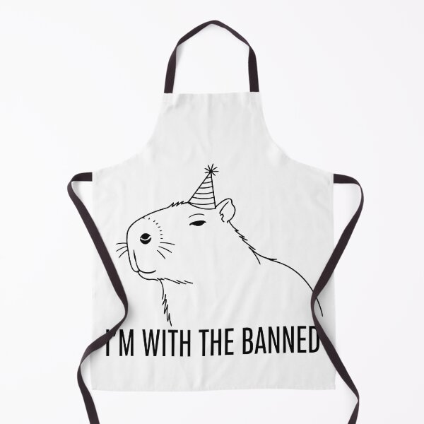 Item preview, Im With The Banned, Funny Party Capybara designed and sold by Amir Faysal.