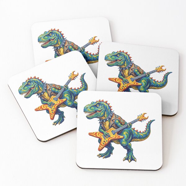 Item preview, Rocking T-Rex Electric Guitar Dino Music designed and sold by TeeARTHY.