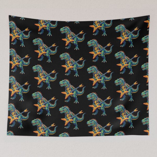 Item preview, Rocking T-Rex Electric Guitar Dino Music designed and sold by TeeARTHY.