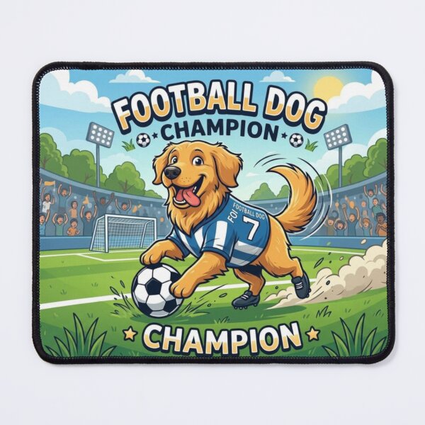 Item preview, Football Dog Champion – Golden Retriever Soccer Player Cute Sports Dog Cartoon designed and sold by Sneh024.