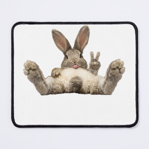 Item preview, Chill Bunny Peace Sign Tongue Out designed and sold by TeeARTHY.