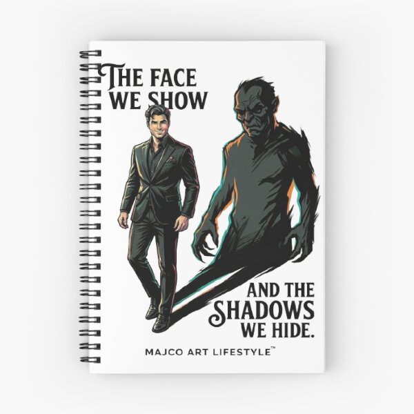 Item preview, The Face We Show, The Shadows We Hide – Dark Psychology & Shadow Self Art designed and sold by MAJCO-ART.