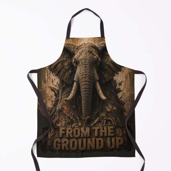 Item preview, From The Ground Up Elephant Industrial Canvas Print designed and sold by SavannaStrikes.