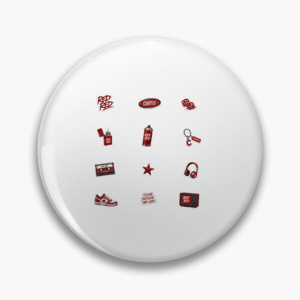 Item preview, Red Red – Retro Rebel Red Aesthetic Sticker Pack | CORTIS inspired | kpop inspired | cortis stickers | red stickers | RED RED CORTIS stickers| designed and sold by ravenRM.