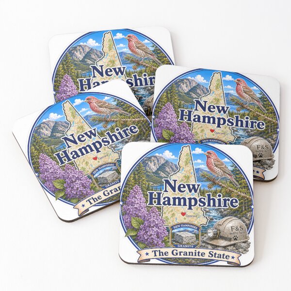 Item preview, New Hampshire - Collect America with Freckle and Spencer designed and sold by CollectrsCornr.