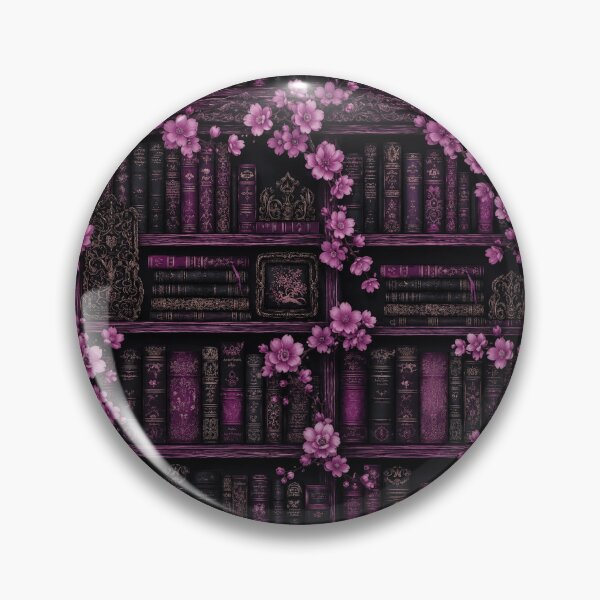 Item preview, Copy of Dark Gothic Academia Pink Flowers and Antique Books Seamless Pattern designed and sold by · GAMING SOUL ·.