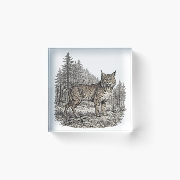 Item preview, Bobcat Forest Stalker designed and sold by KrungiT Design .