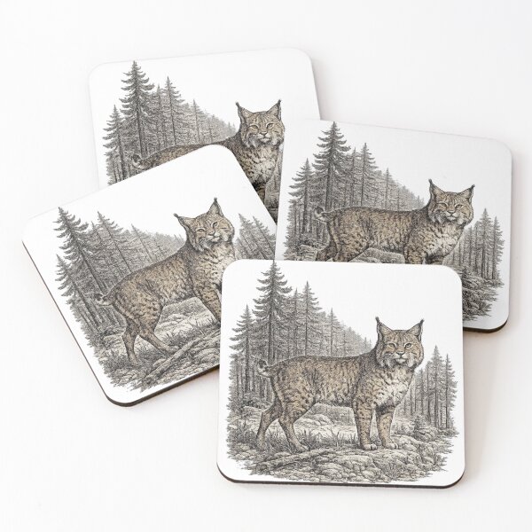 Item preview, Bobcat Forest Stalker designed and sold by KrungiT Design .