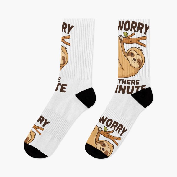 Item preview, Funny Sloth Hanging Illustration Don’t Worry I’ll Be There in a Minute designed and sold by Gabe1983.