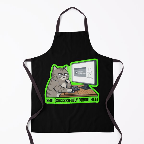 Item preview, Sent Successfully Forgot File Funny Office Cat designed and sold by Cat Meme Fund.