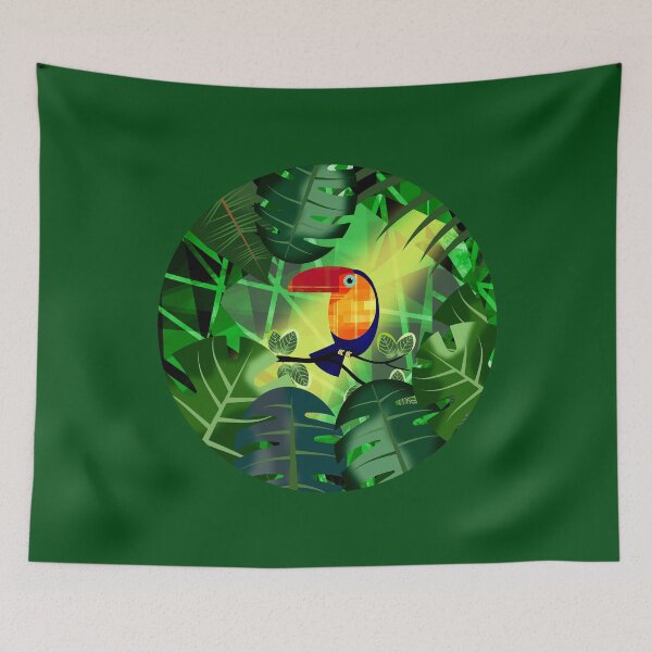 Item preview, Colourful Toucan in Jungle designed and sold by Andrew  Hitchen.