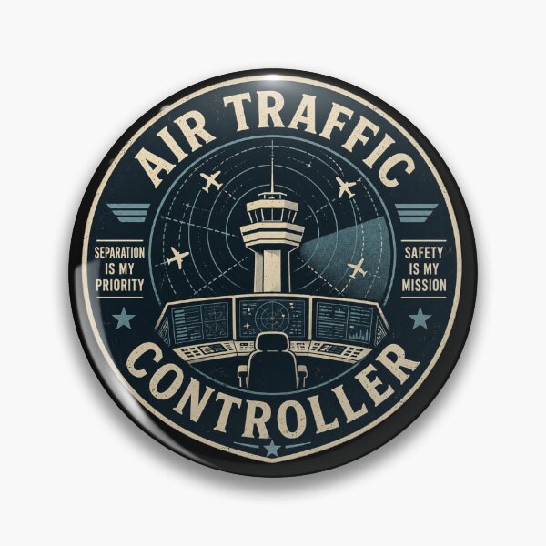 Item preview, Air Traffic Controller ATC Aviation Radar Vintage Control Tower Design designed and sold by Rudinho102.
