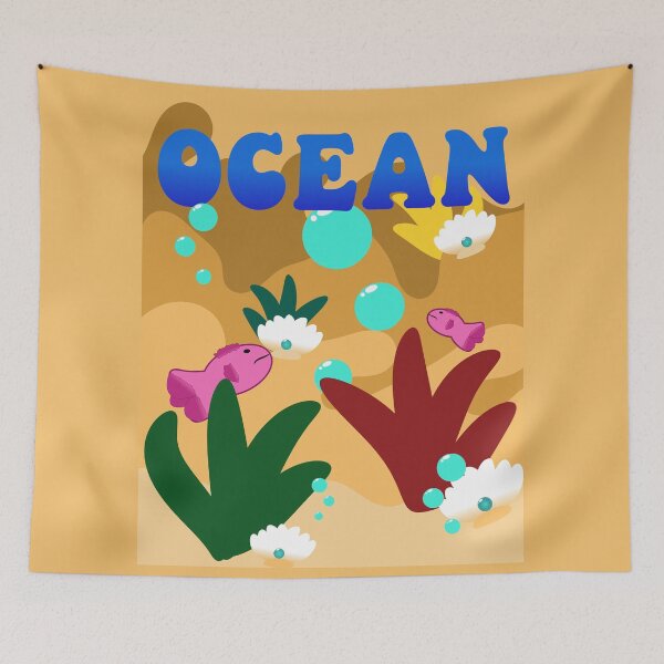 Item preview, Cute Ocean Life Aesthetics Kawaii Sea Animals designed and sold by ThiagoSDantas.