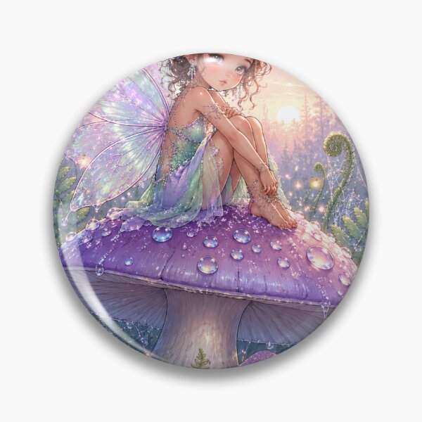 Item preview, Mushroom Fairy Cottagecore Sticker designed and sold by InkPixell.