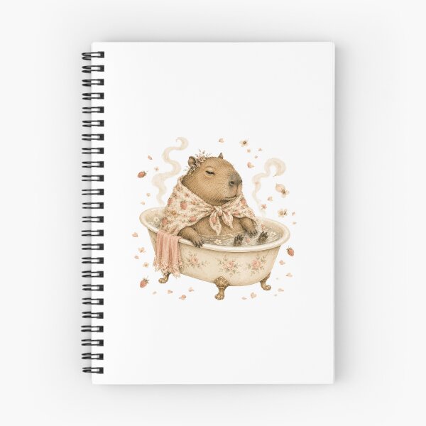 Item preview, Coquette Capybara Vintage Bathtub Spa Self Care Aesthetic designed and sold by AQUILAKREO.