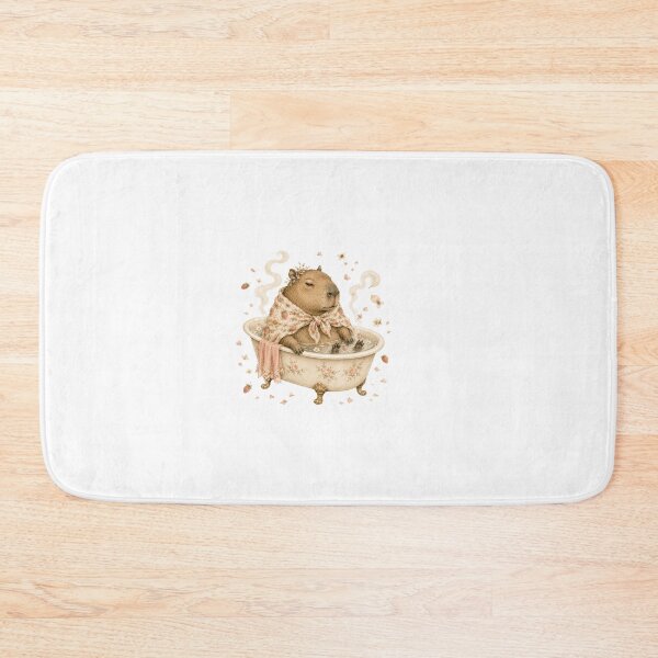 Item preview, Coquette Capybara Vintage Bathtub Spa Self Care Aesthetic designed and sold by AQUILAKREO.