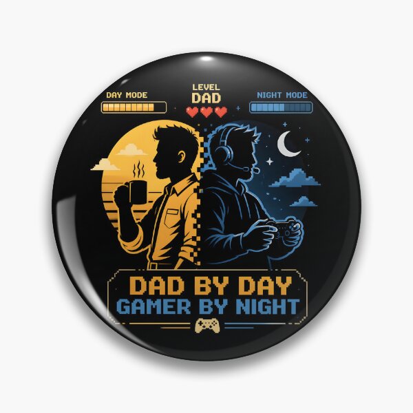 Item preview, Dad By Day Gamer By Night – Level Dad Video Game Design designed and sold by BadhbhArt.