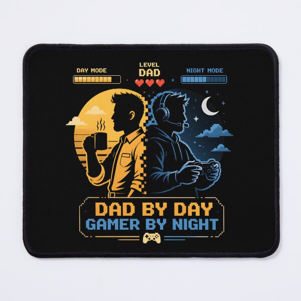 Item preview, Dad By Day Gamer By Night – Level Dad Video Game Design designed and sold by BadhbhArt.
