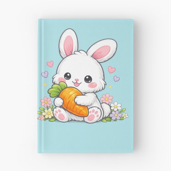 Item preview, cute rabbit holding Smale carrot designed and sold by Uni-Fashion.