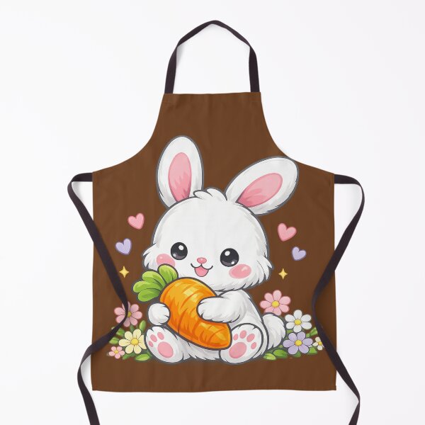 Item preview, cute rabbit holding Smale carrot designed and sold by Uni-Fashion.