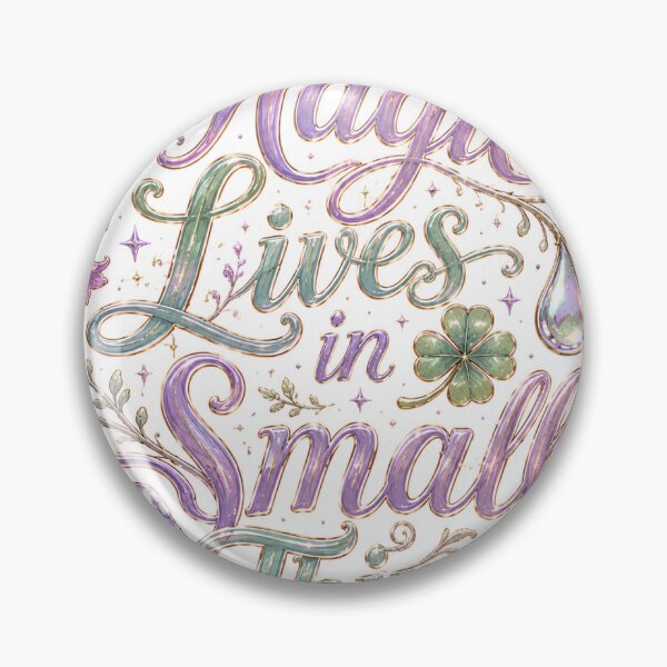 Item preview, Magic Lives in Small Things Quote Sticker designed and sold by InkPixell.