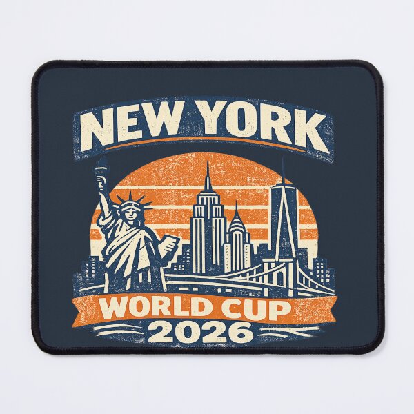 Item preview, New York World Cup 2026 Vintage Retro Travel T-Shirt | NYC Skyline Football Graphic designed and sold by ArthUpscale.
