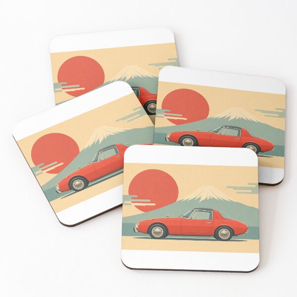 Item preview, classic japanese sports car 800 minimalist side designed and sold by Traceursniper.