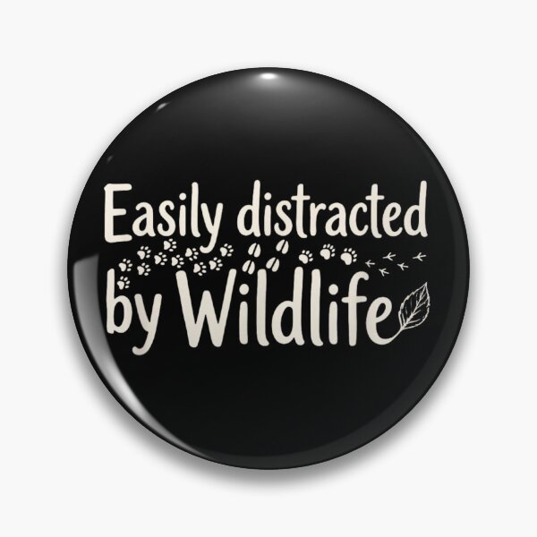 Item preview, Easily Distracted By Wildlife Animal Paw Print Nature Adventure Outdoor Tee designed and sold by Taniyah Gomes.