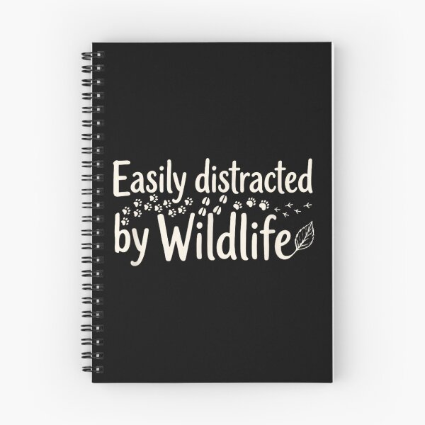 Item preview, Easily Distracted By Wildlife Animal Paw Print Nature Adventure Outdoor Tee designed and sold by Taniyah Gomes.