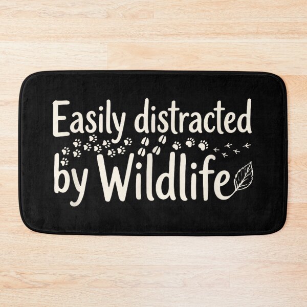 Item preview, Easily Distracted By Wildlife Animal Paw Print Nature Adventure Outdoor Tee designed and sold by Taniyah Gomes.