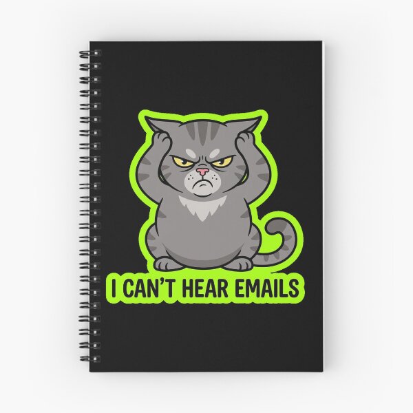 Item preview, I Can't Hear Emails Funny Grumpy Cat Design designed and sold by Cat Meme Fund.