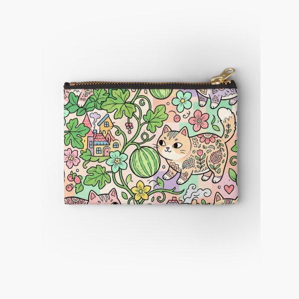 Item preview, Cute Cats and Melons Pattern designed and sold by Iampoji.