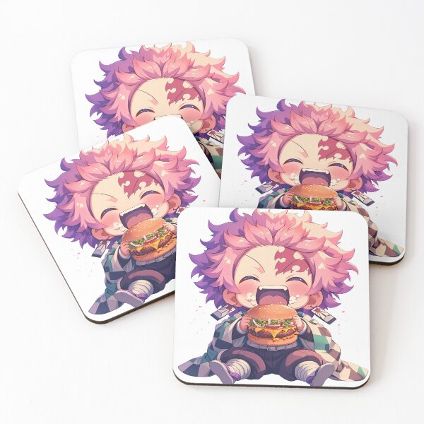 Item preview, Akaza Demon Slayer Chibi Burger Fierce designed and sold by earlobejerk.