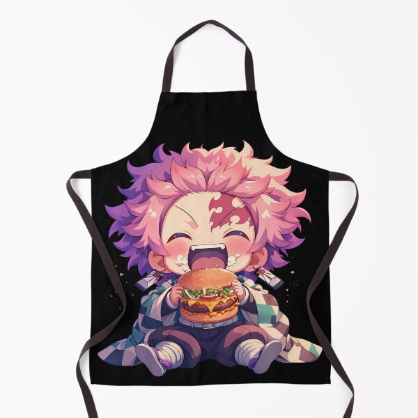 Item preview, Akaza Demon Slayer Chibi Burger Fierce designed and sold by earlobejerk.