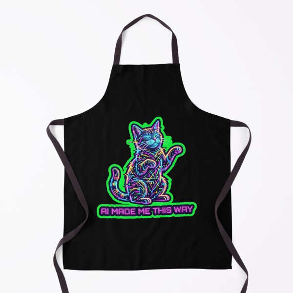 Item preview, AI Made Me This Way Glitch Cat Funny Design designed and sold by Cat Meme Fund.