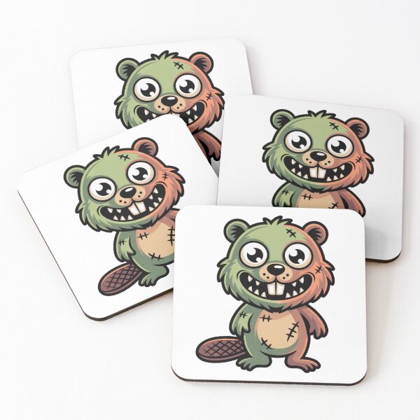 Item preview, Funny Zombie Beaver Horror Cartoon designed and sold by LukaRealm.