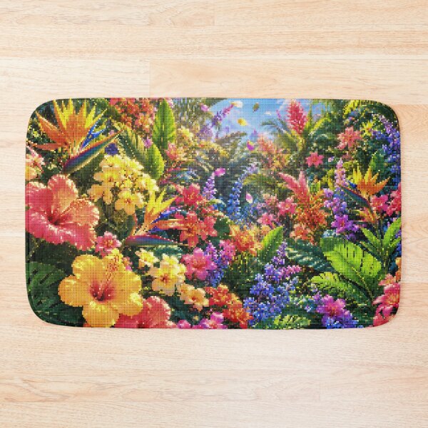 Item preview, Tropical Plants and Flowers on a Sunny Day designed and sold by A-C-G.