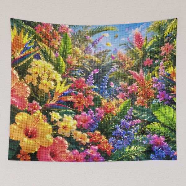 Item preview, Tropical Plants and Flowers on a Sunny Day designed and sold by A-C-G.