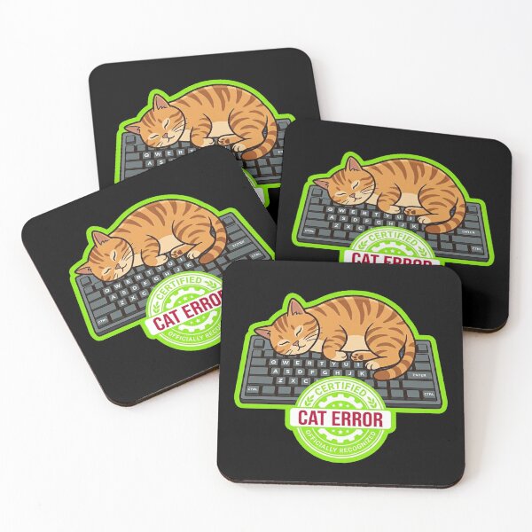 Item preview, Certified Cat Error Funny Computer Cat Design designed and sold by Cat Meme Fund.