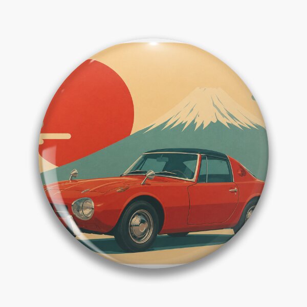 Item preview, classic japanese sports car 800 minimalist 45º side designed and sold by Traceursniper.
