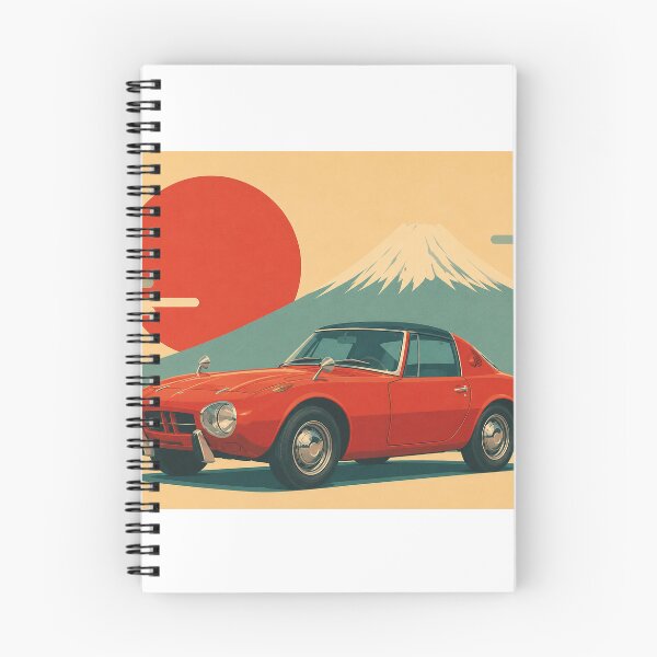 Item preview, classic japanese sports car 800 minimalist 45º side designed and sold by Traceursniper.