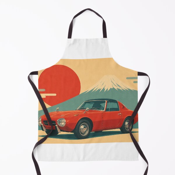 Artikelvorschau, Klassischer japanischer Sportwagen 800, minimalistisch, 45°-Seitenansicht entworfen und verkauft von Traceursniper.