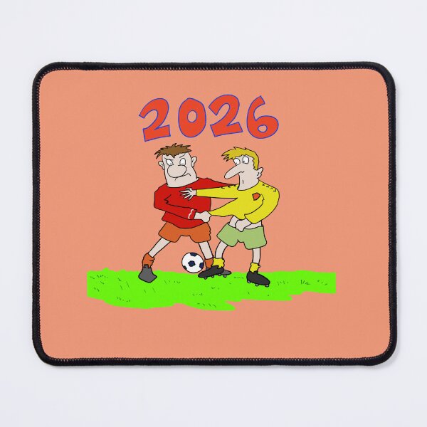 Item preview, Football cartoon, tussle for the ball. designed and sold by Grant Wilson.