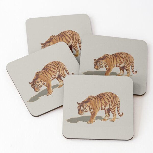 Item preview, Golden Tabby Tiger gouache-illustration designed and sold by Helios Be. Lavsh.