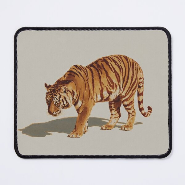 Item preview, Golden Tabby Tiger gouache-illustration designed and sold by Helios Be. Lavsh.